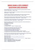 MDOC EXAM 2 (T/F) CORRECT  QUESTIONS AND ANSWERS 100% VERIFIED.
