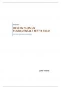 HESI RN NURSING FUNDAMENTALS TEST B EXAM - QUESTIONS & ANSWERS &lpar;GRADED A&plus;&rpar; LATEST VERSION 2022&sol;2023