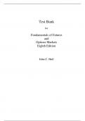 Fundamentals of Futures and Options Markets  8e John C. Hull (Test Bank)