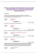 NRNP 6531 &ndash;ADVANCED PRACTICE CARE OF ADULTS ACROSS THE LIFESPAN FINAL EXAM LATEST  2023-2024 ALL 100 QUESTIONS AND  CORRECT ANSWERS&sol; NRNP 6531 FINAL EXAM