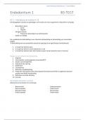 Samenvatting Endo 1 2022&sol;2023 &lpar;MED-B3TD1T&rpar;