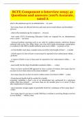 RCFE Component 2 Interview 2023&vert; 41 Questions and answers &vert;100&percnt; Accurate&comma; rated A
