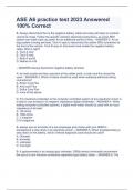 ASE A6 practice test 2023 Answered 100&percnt; Correct