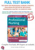 Test Bank For Professional Nursing Concepts Challenges 8th Edition By Beth Black 9780323431125 Chapter 1-16 Complete Guide .
