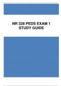 NR 328 PEDS EXAM 1 STUDY GUIDE