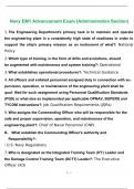 Navy EM1 Advancement Exam 2023 with complete solution &lpar;Administration Section&rpar;