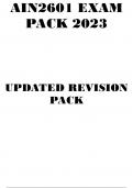 AIN2601 EXAM PACK 2023