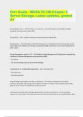 Cert Guide - MCSA 70-740 Chapter 5 Server Storage&comma; Latest updates&comma; graded A&plus;