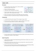 Organic Chemistry A Level - Amino acids and Proteins