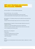 CBT exam Questions and answers&comma;  100&percnt; Accurate&comma; VERIFIED&period;