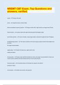 NREMT CBT Exam&comma; Top Questions and answers&comma; verified&period;