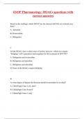 ESOP Pharmacology: DOACs questions with correct answers