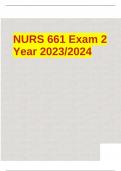 NURS 661 Exam 2 Questions And Answers 100% Verified 2023-2024