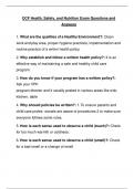DCF Health, Safety, and Nutrition Exam Questions and Answers 2023