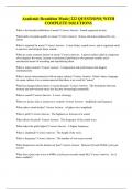 Academic Decathlon Music&vert; 222 QUESTIONS&vert; WITH COMPLETE SOLUTIONS