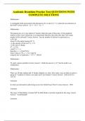 Academic Decathlon Practice Test&vert; QUESTIONS WITH COMPLETE SOLUTIONS