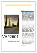 VAP2601 ASSIGNMENT 3 S1 2023
