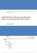 NRNP 6670 Week 6 Mid-term Exam NEW 2023 (100% Correct Summer QTR)
