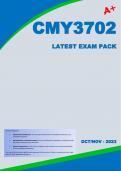 CMY3702 Latest Exam Pack (2023) - Oct/Nov [A+]
