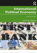 TEST BANKS for International Political Economy 7th Edition by Thomas Oatley. ISBN 9781000771695. All 16 Chapters.