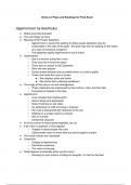 History of Theater - Plays and Readings Notes for Final Exam