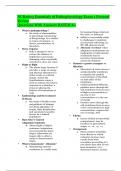  NUR2603 Essentials of Pathophysiology Exam 1 Focused Review Questions With Answers RATED A+ 