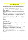 Academic Decathlon&colon; Economics Section 1-2&vert; QUESTIONS WITH COMPLETE SOLUTIONS