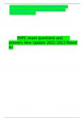 NURS MISC ENPC exam questions and answers New Update 2022/2023 Rated A+