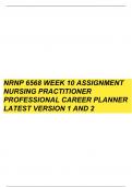 BUNDLE  for NRNP/NURS 6568 weeks 1- 8  Comprehensive Practice Exam Version 1-2 Questions and Answers 2023/2024 semester 100% verified