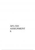 AFL1501 ASSIGNMENT 6