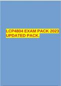 LCP4804 EXAM PACK 2023 UPDATED PACK.