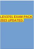 LEV3701 EXAM PACK 2023 UPDATED.