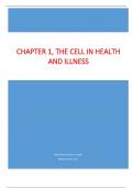 CHAPTER 1, THE CELL IN HEALTH  AND ILLNESS