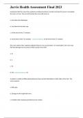 Jarvis Health Assessment Final 2023