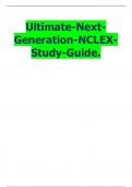 Ultimate-Next-Generation-NCLEX-Study-Guide Exam (elaborations)