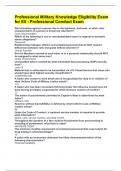 Professional Military Knowledge Eligibility Exam for E5 - Professional Conduct Exam