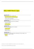 RELI 448N Week 6 Quiz - 100&percnt; CORRECT ANSWERS
