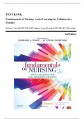 Test Bank - Fundamentals of Nursing: Active Learning for Collaborative Practice, 2nd Edition (Yoost, 2020), Chapter 1-42 | All Chapters