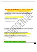 NSG403100 NEURO NCLEX LATEST QUESTIONS & ANSWERS BEST GUARANTEED 20222023 RATED A&plus;
