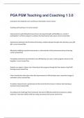 PGA PGM Teaching and Coaching 1 3&period;0 exam 2023 with 100&percnt; correct answers