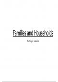 Summary -  Families & Households