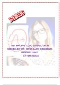 Test bank for Talaro’s Foundations in Microbiology 11th Edition By Barry Chess