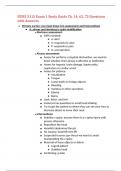 NURS 2115 Exam 1 Study Guide Ch. 14, 62, 72 Questions with Answers,100%CORRECT