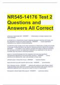 NR545-14176 Test 2 Questions and Answers All Correct 