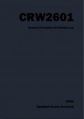 CRW2601 Latest Exam Answers/Elaborations - 2023 (Oct/Nov) - General Principles Of Criminal Law [A+]