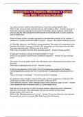 Introduction to Statistics Milestone 1 Sophia Exam With Complete Solution