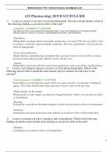 ATI Pharmacology 2019 B STUDYGUIDE&comma; 100&percnt; Verified & A&plus; Graded