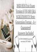 2023 HESI Exit Exam REAL AUTHENTIC Version 6 (V6) 160 Q&A SCREENSHOTS Next-Generation Format - A++ Guaranteed Answers Included