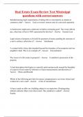 Real Estate Exam Review Test Mississippi questions with correct answers