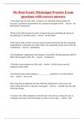 Ms Real Estate Mississippi Practice Exam questions with correct answers